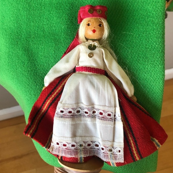 Rare William Good Green Wool Gold Buttons whimsical one of a kind artisan coat S - Picture 9 of 16